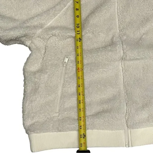 Athleta Cream Tugga Sherpa Jacket Sz 1X - Picture 9 of 10
